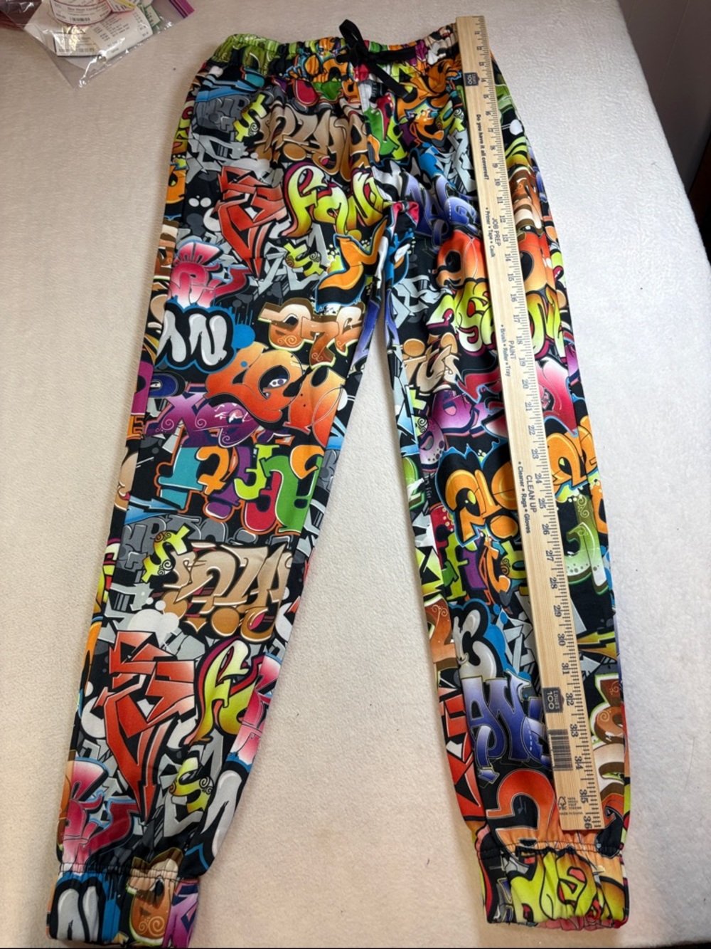 Mens Multicolor Graffiti Jogger Sweatpants